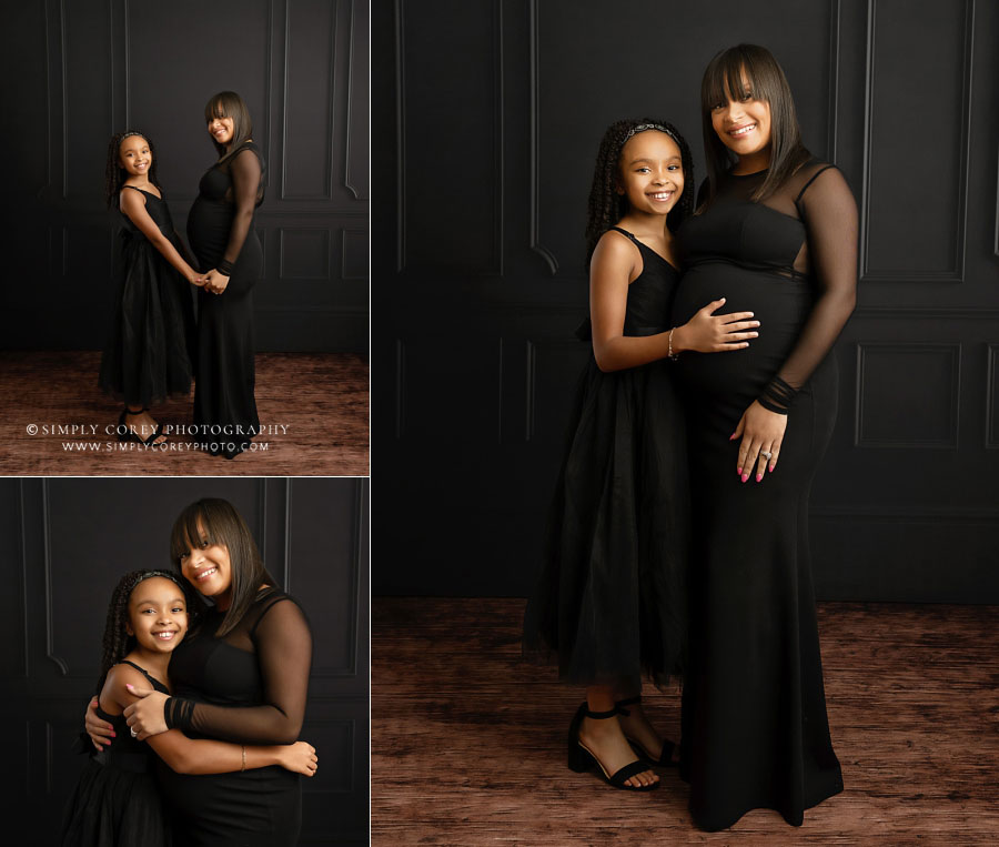 family photographer near Newnan, mom and daughter studio portraits