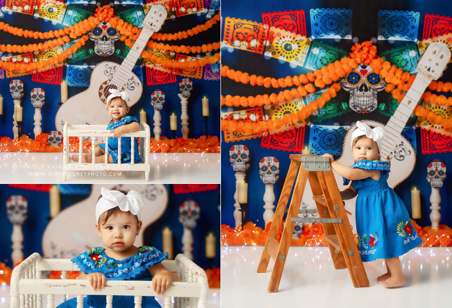 Newnan baby photographer, sugar skull first birthday set