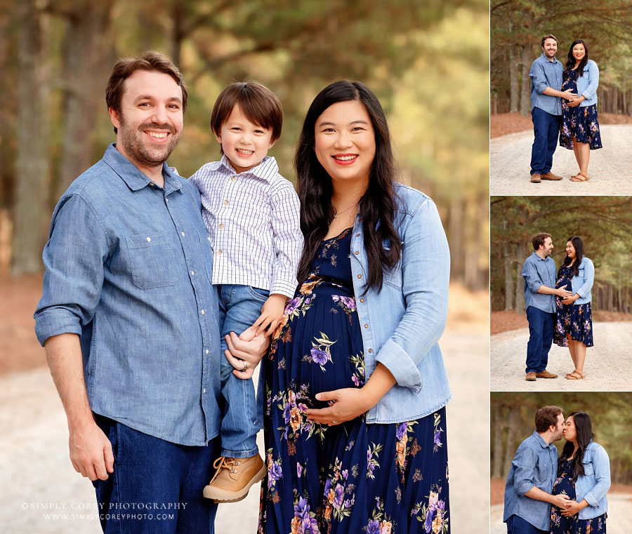 Carrollton maternity photographer in GA, outdoor family and couple portraits