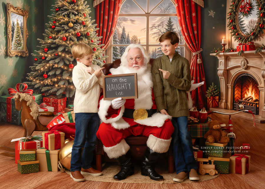 Atlanta Santa Claus mini sessions for Christmas